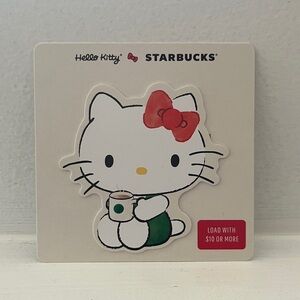 New Starbucks x Hello Kitty Shaped Gift Card 2025